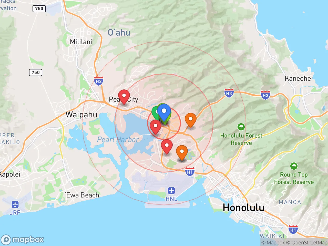 Hood Index scan area