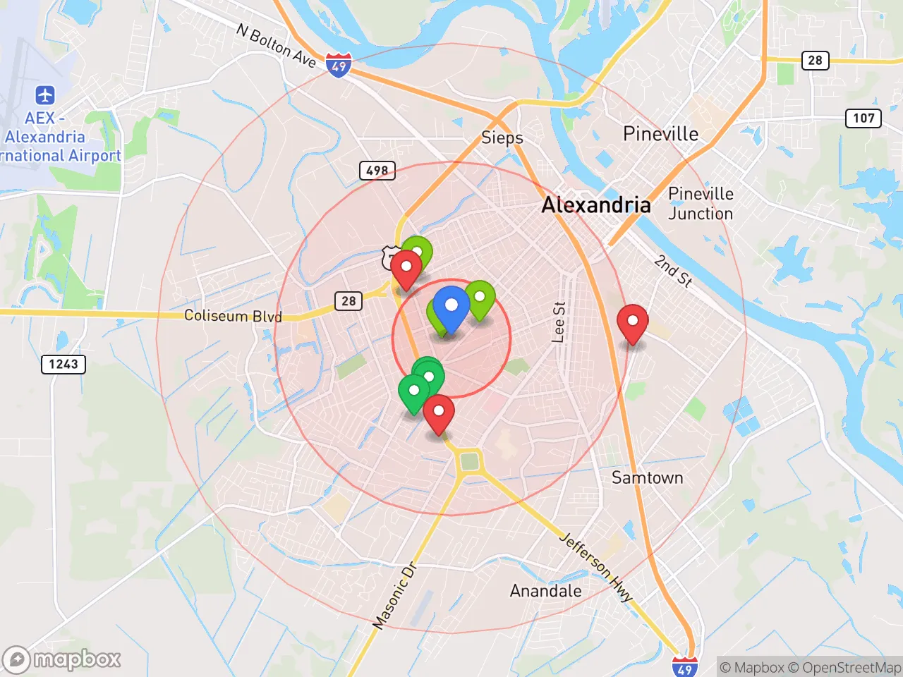 Hood Index scan area