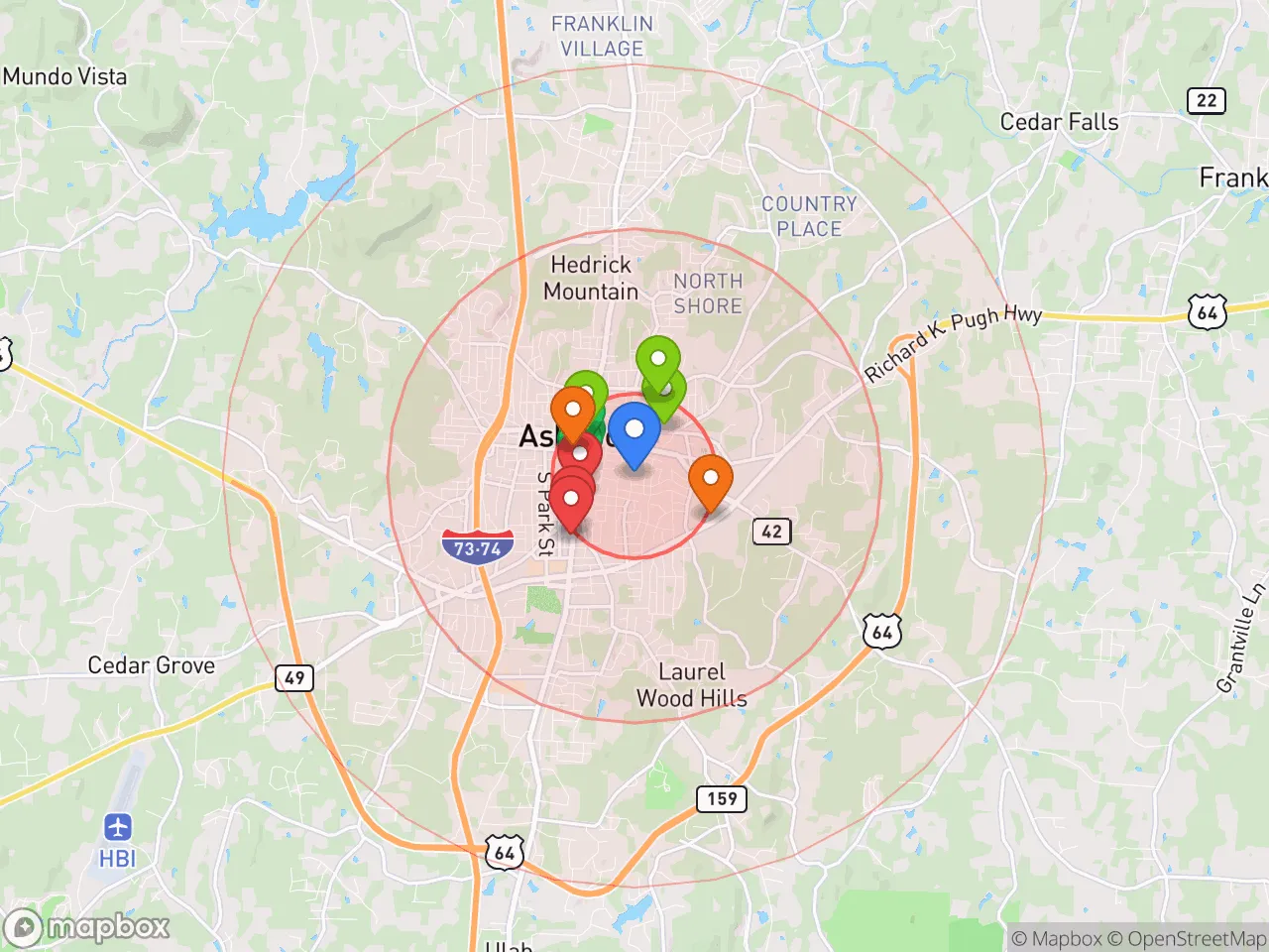 Hood Index scan area