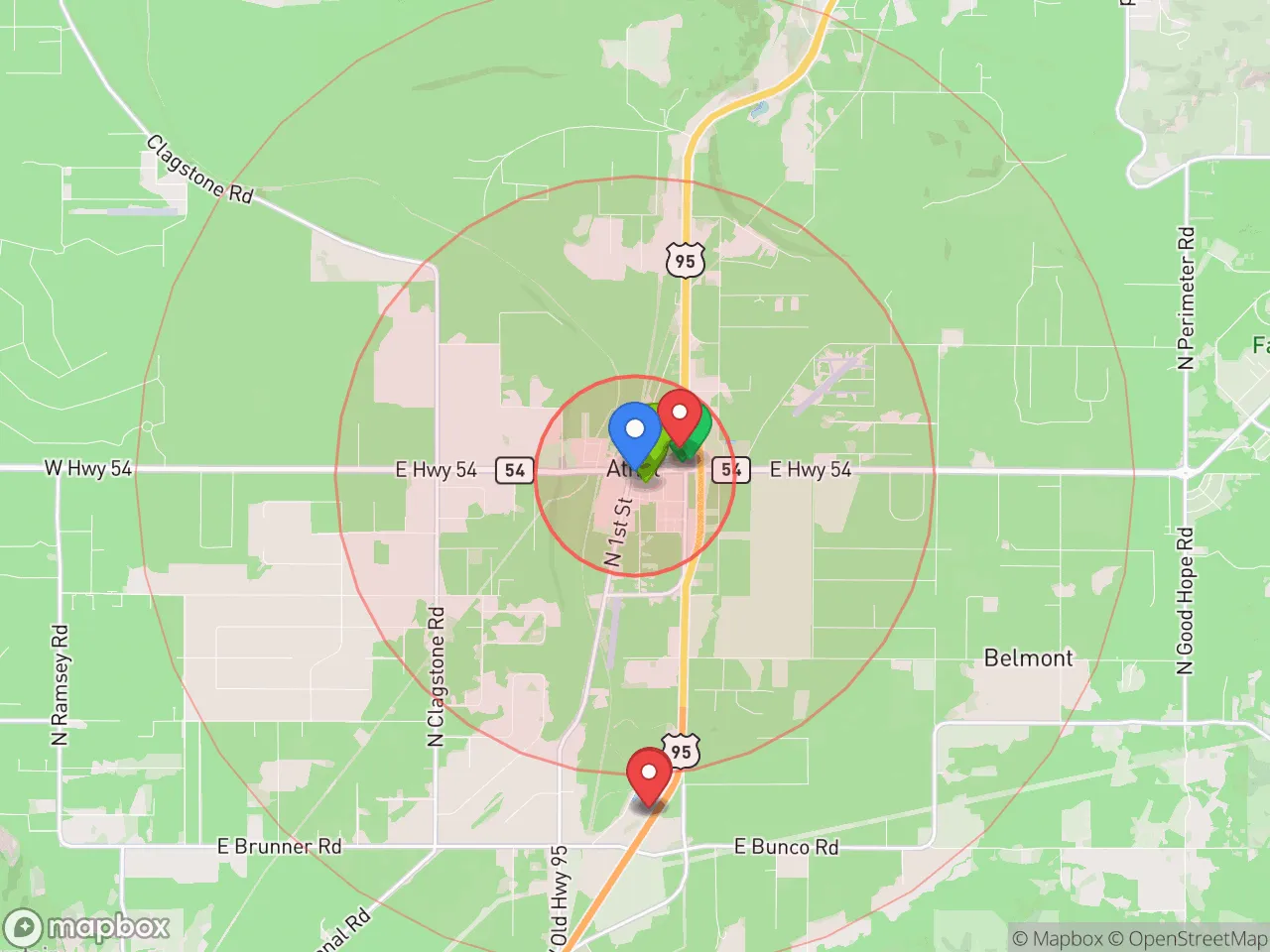 Hood Index scan area