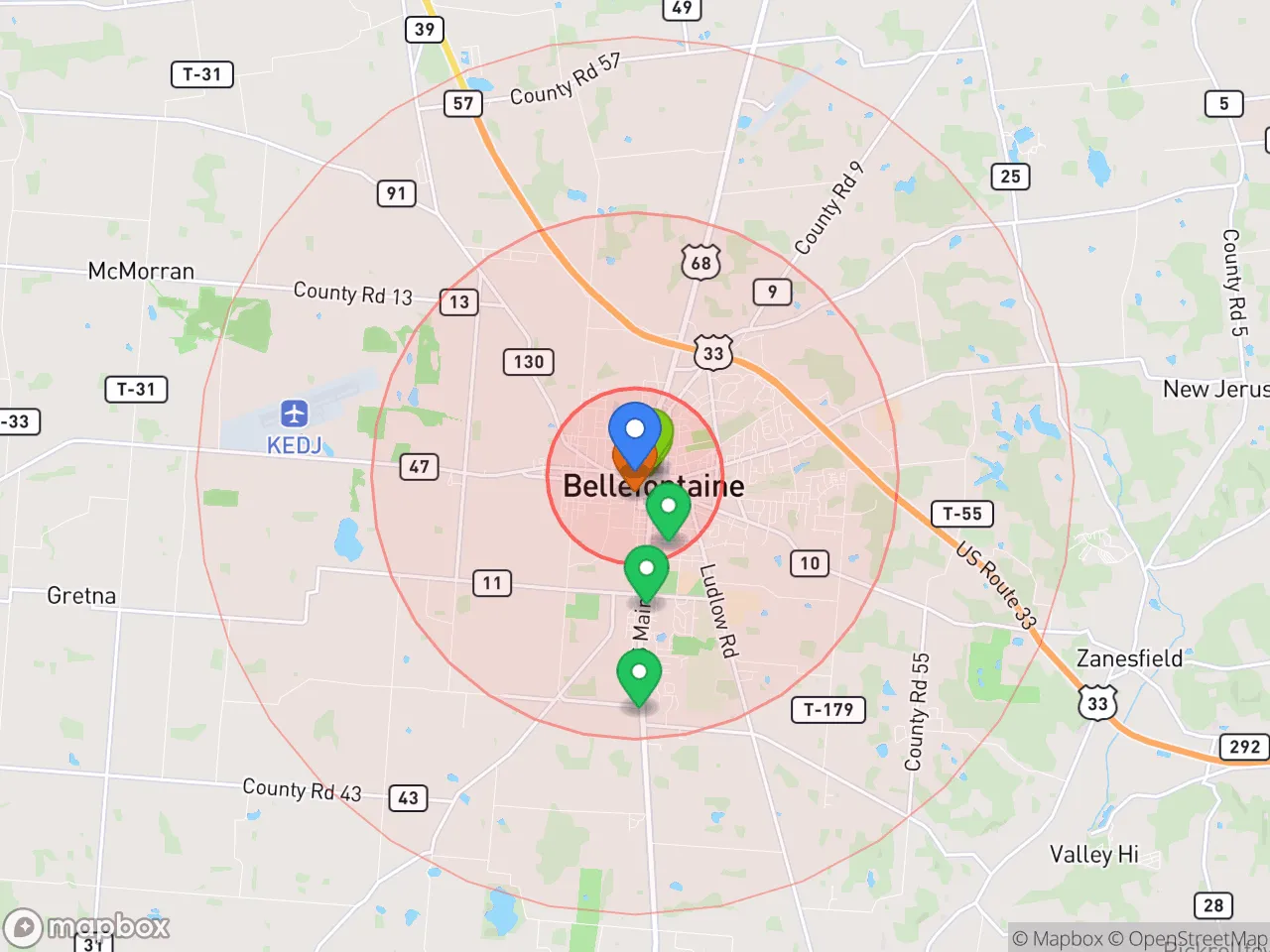 Hood Index scan area