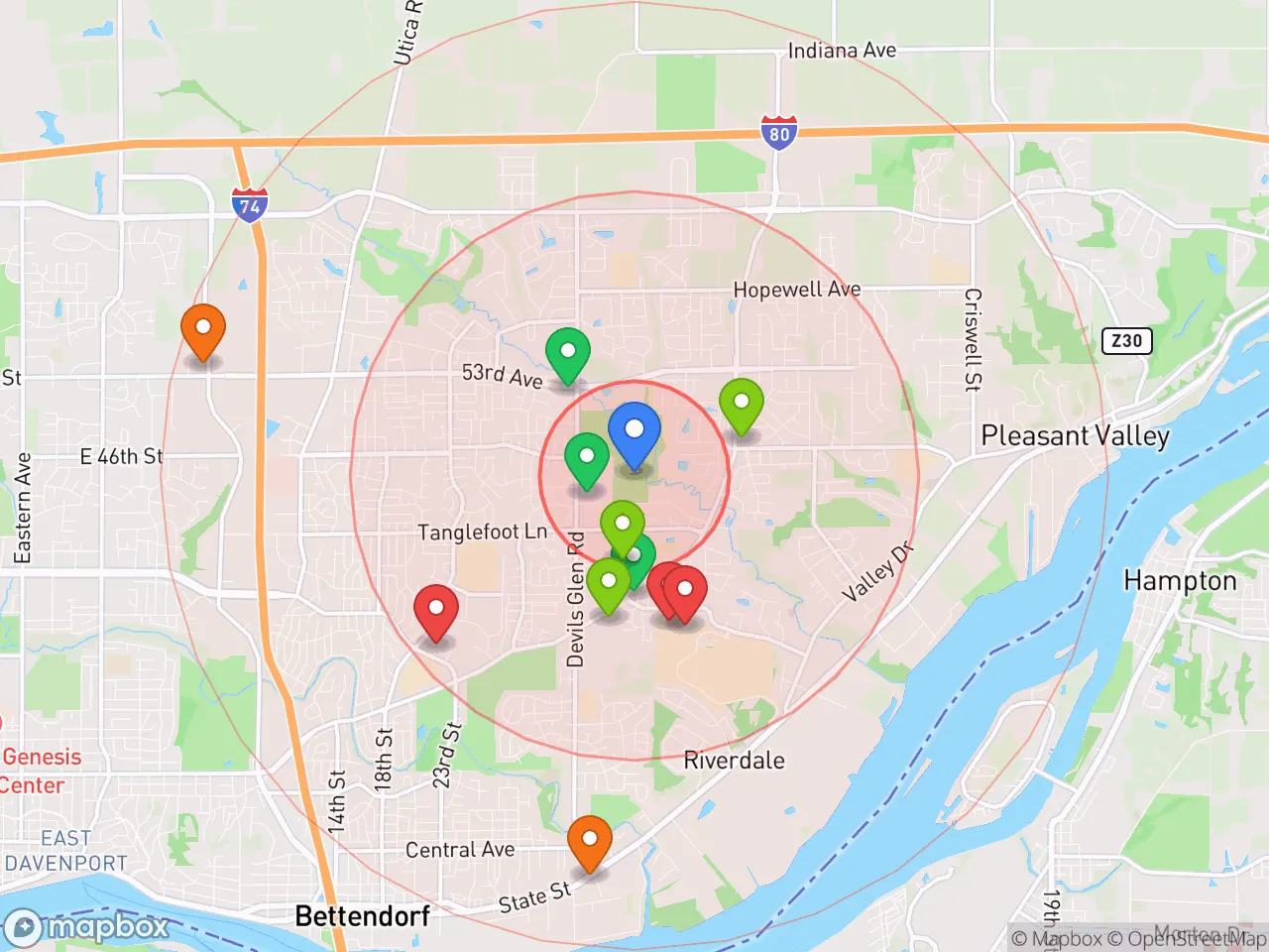 Hood Index scan area