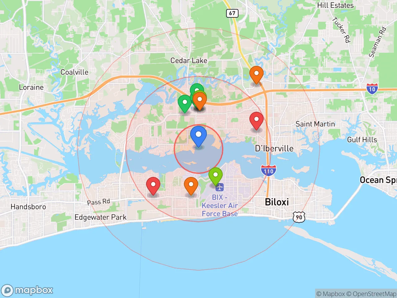 Hood Index scan area