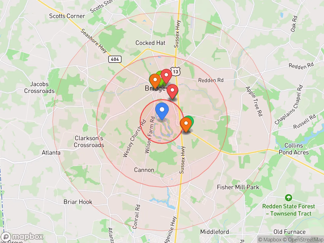 Hood Index scan area