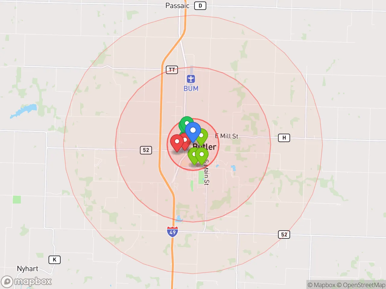 Hood Index scan area