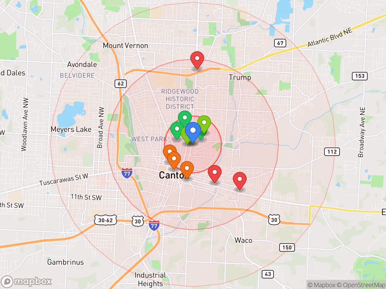 Hood Index scan area