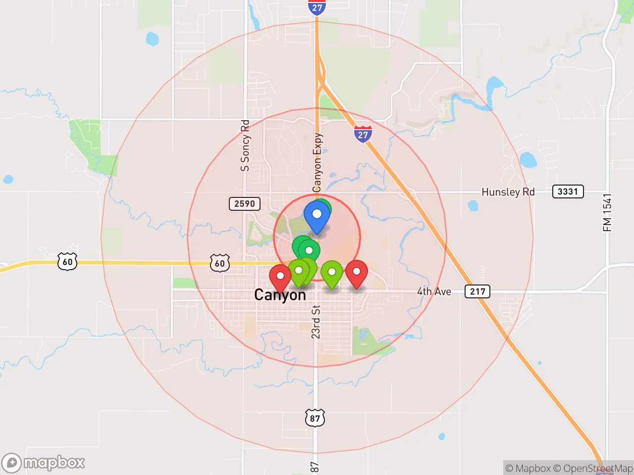 Hood Index scan area
