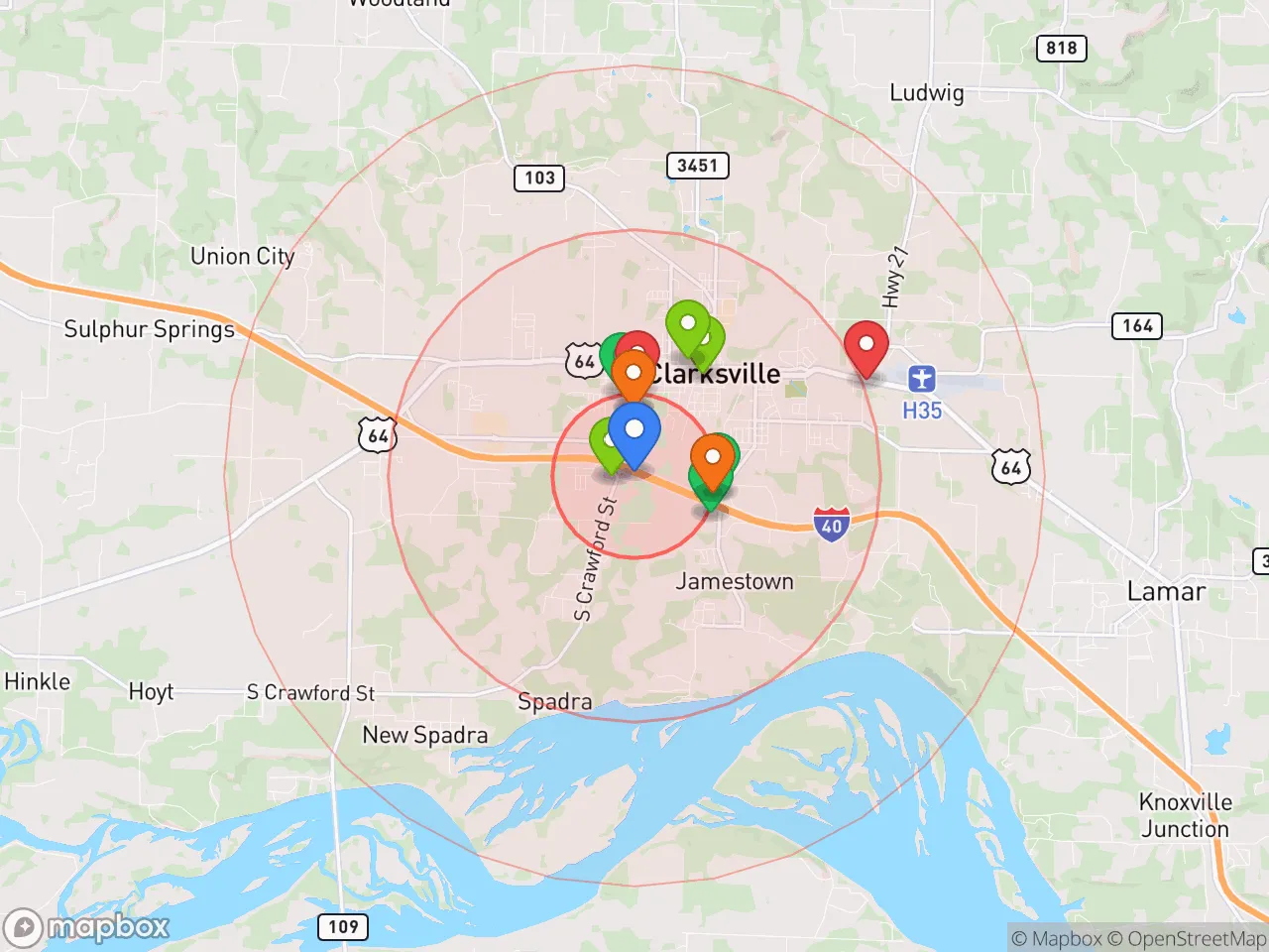 Hood Index scan area