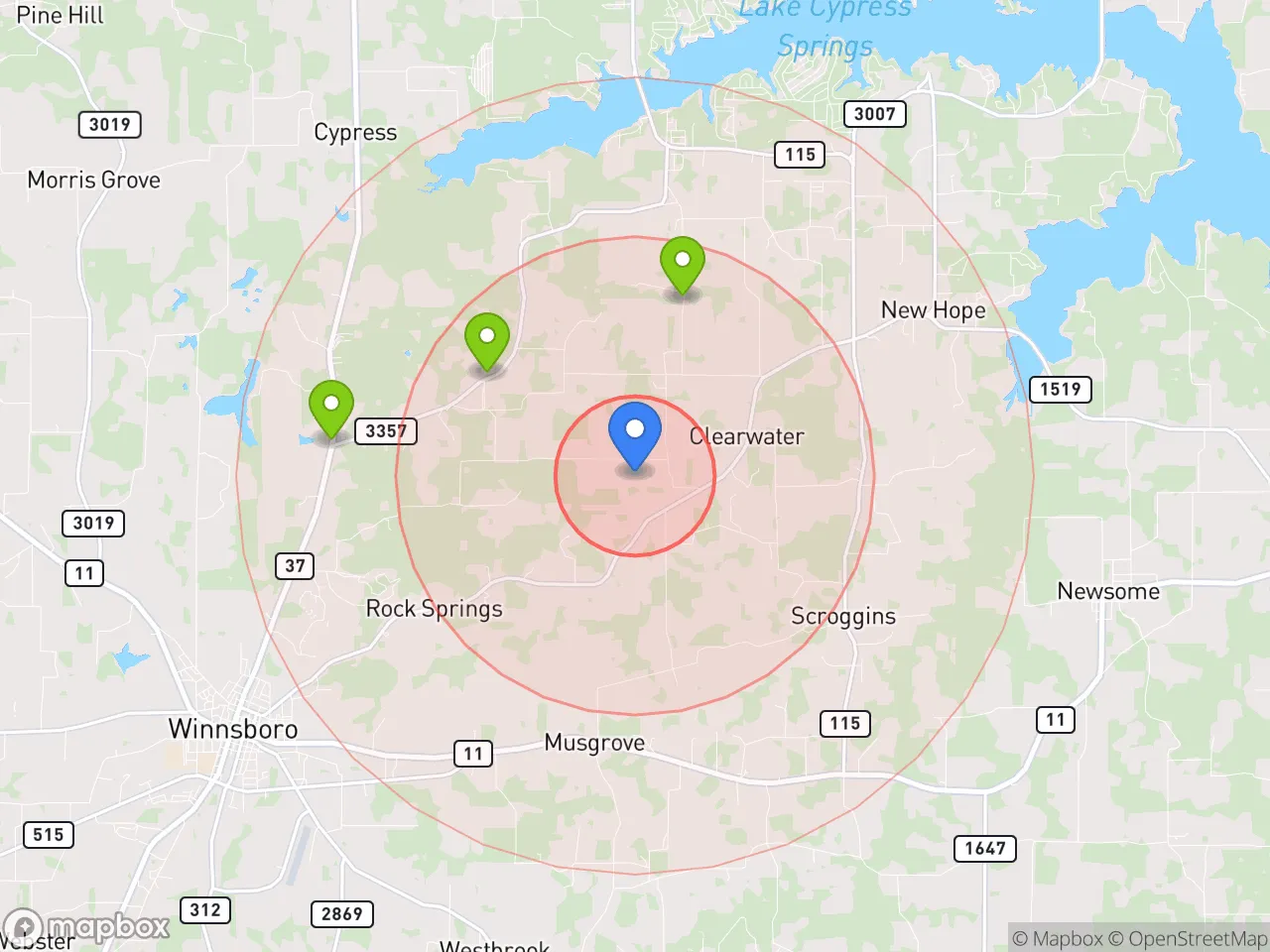 Hood Index scan area
