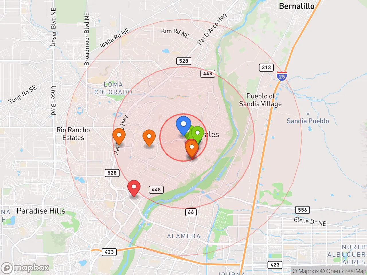 Hood Index scan area