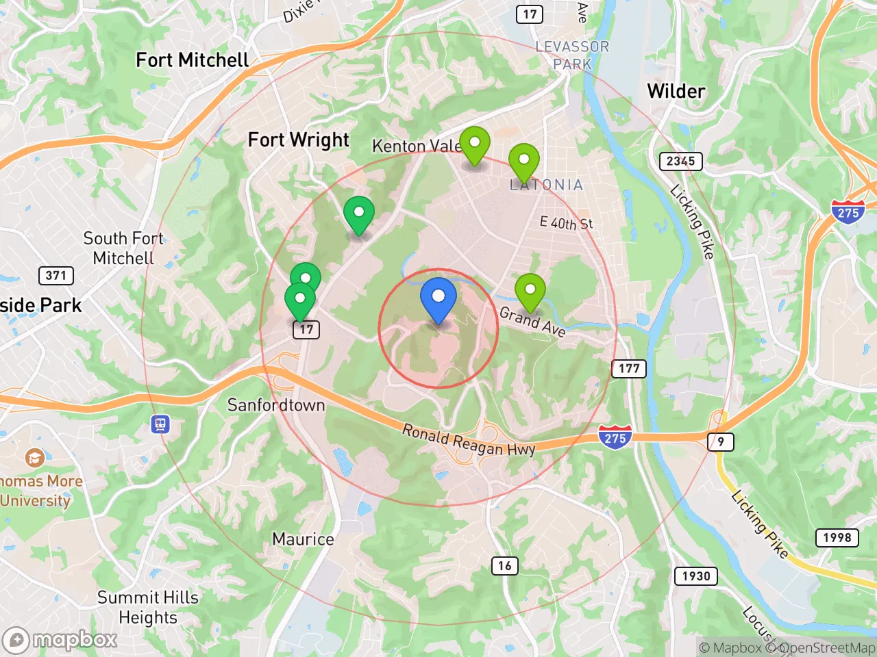 Hood Index scan area