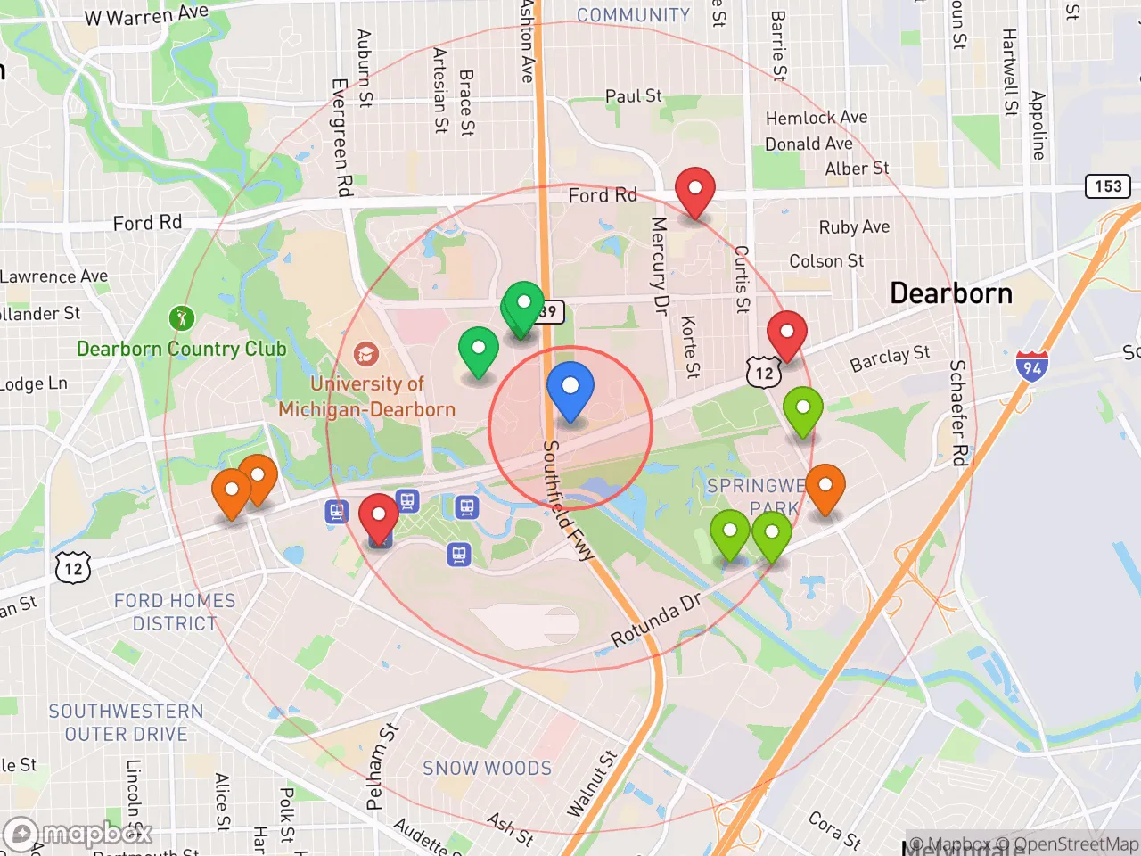 Hood Index scan area