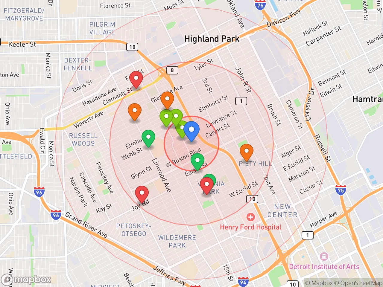 Hood Index scan area