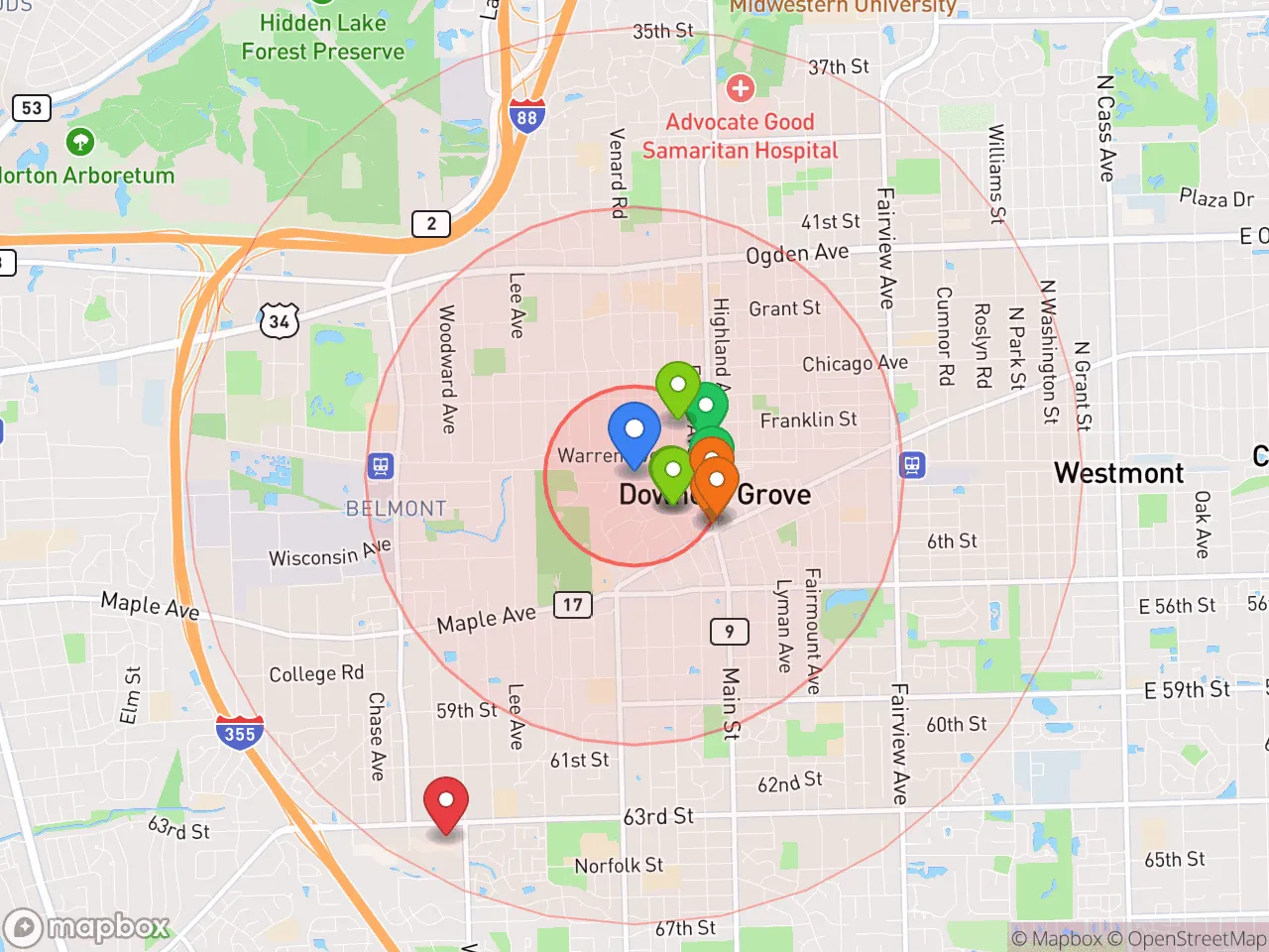 Hood Index scan area