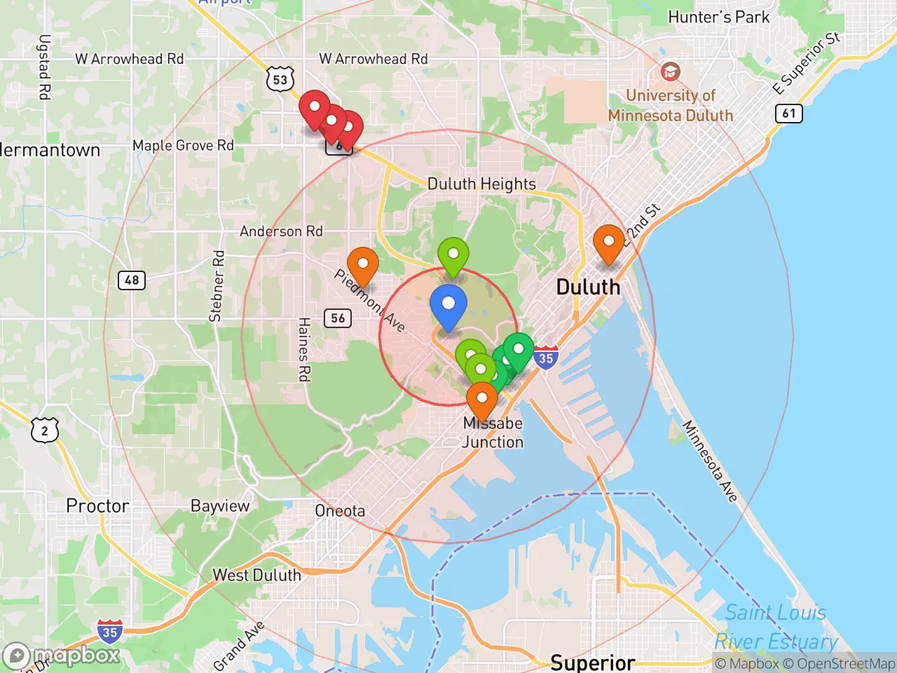 Hood Index scan area