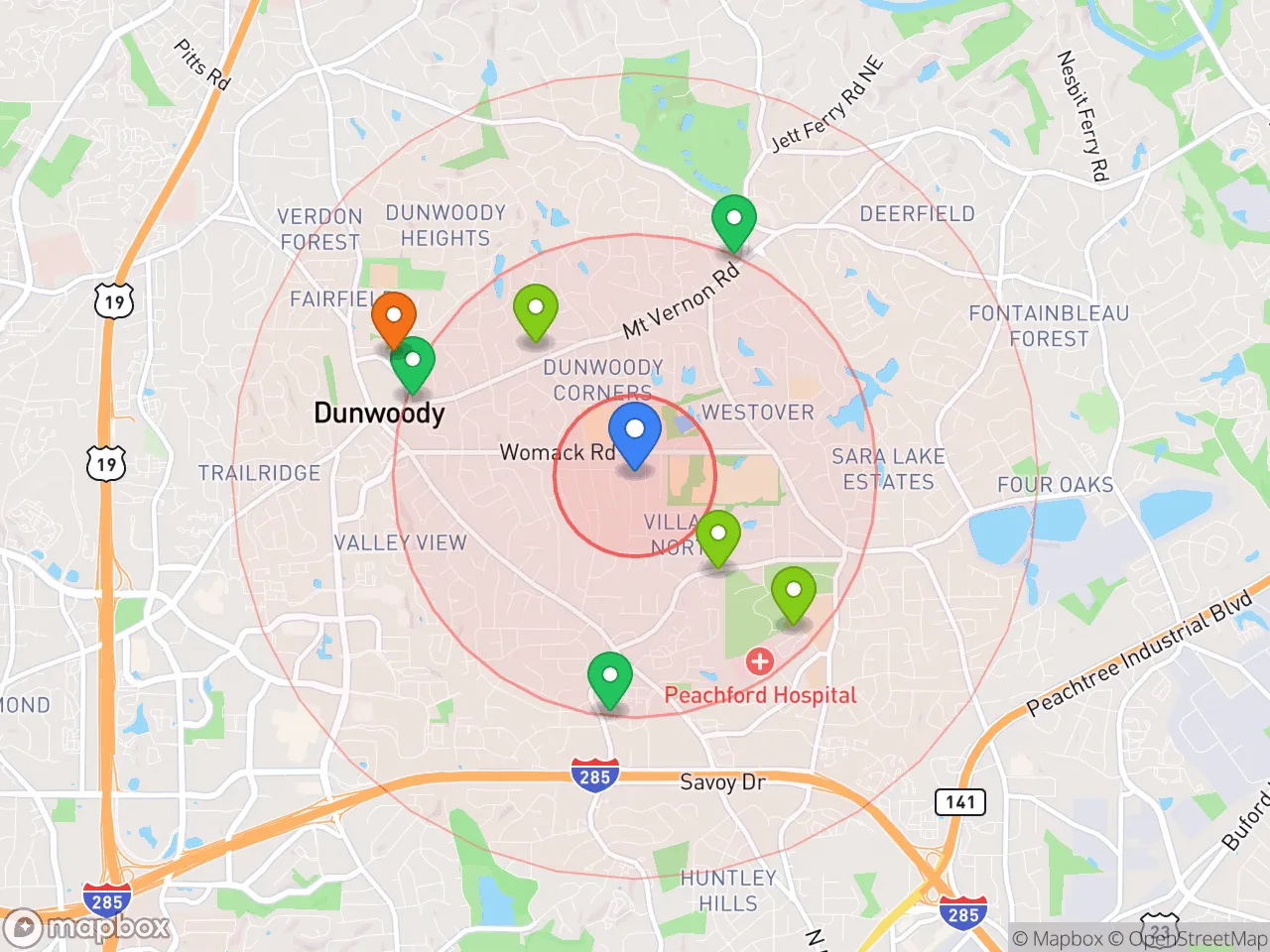 Hood Index scan area
