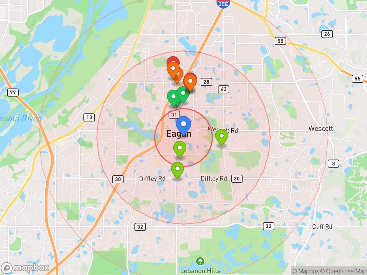 Hood Index scan area
