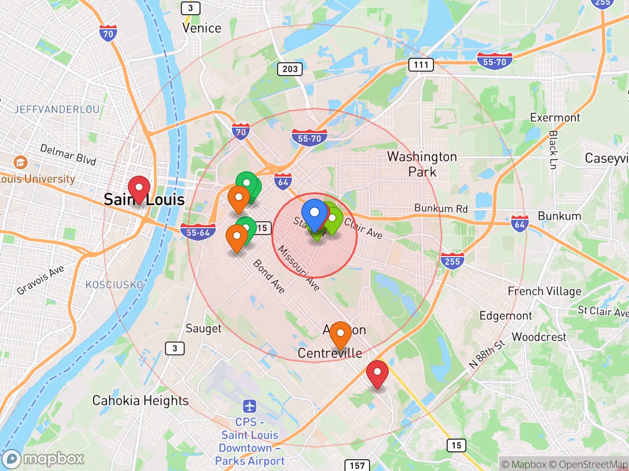 Hood Index scan area