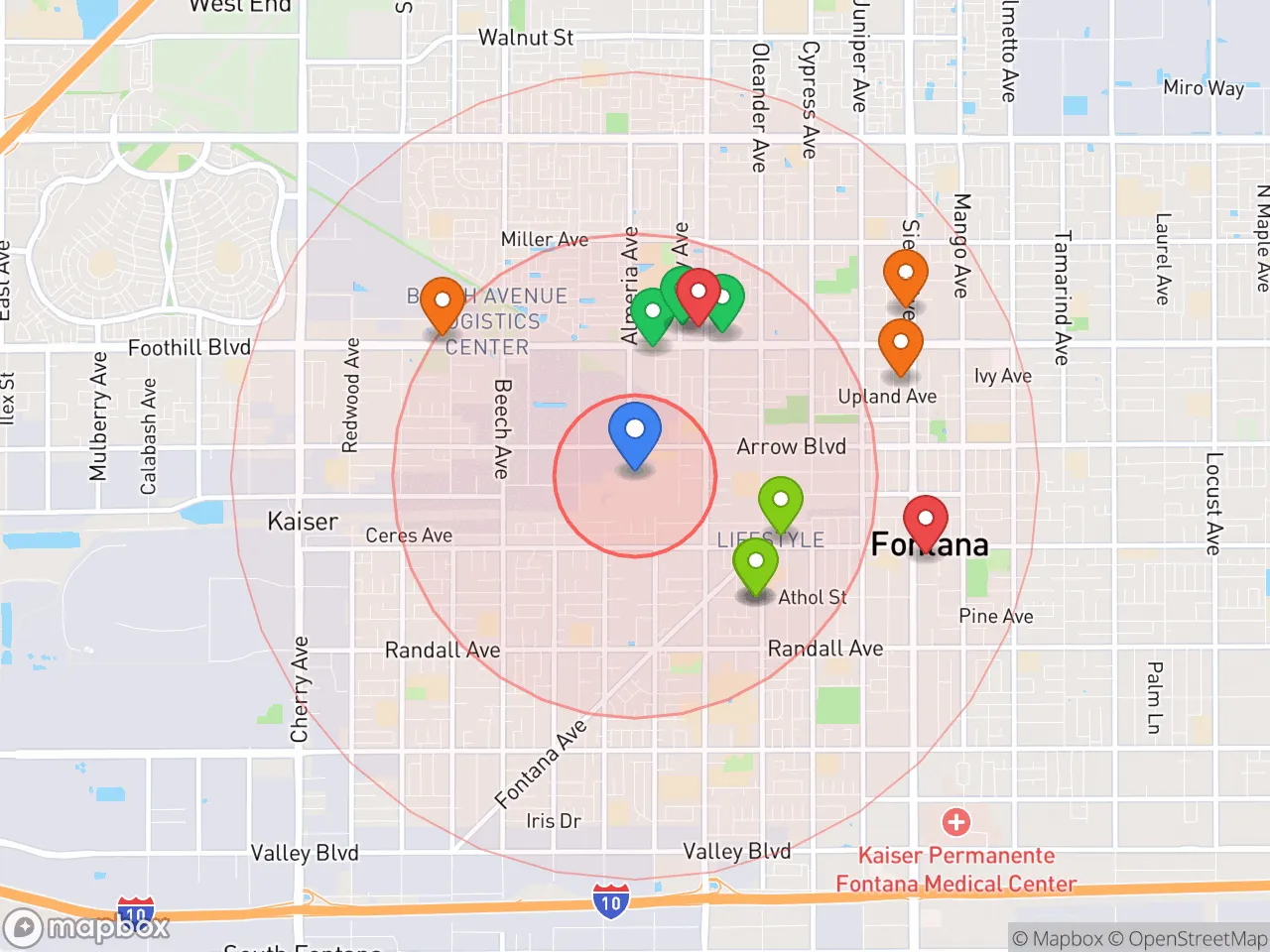 Hood Index scan area