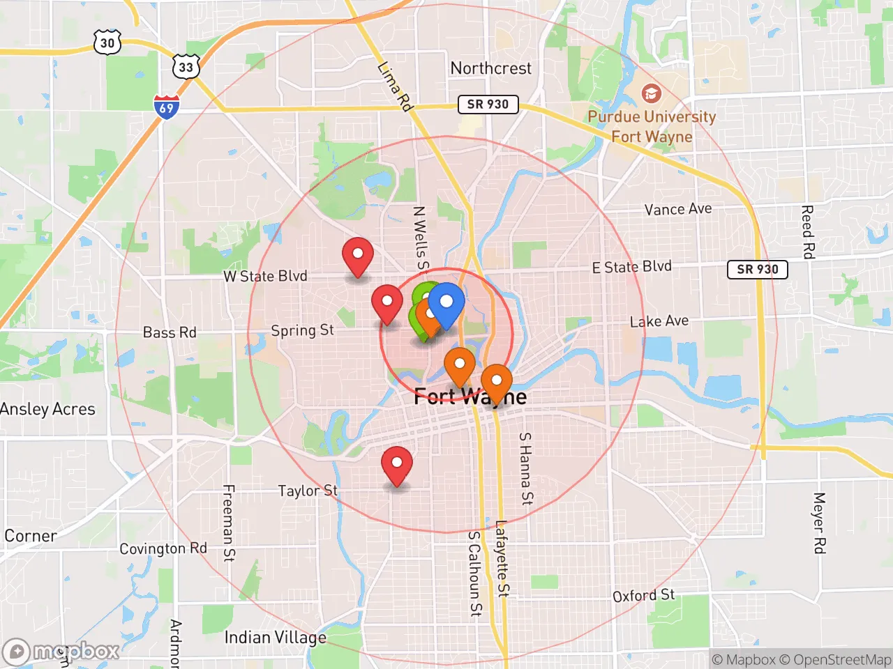 Hood Index scan area