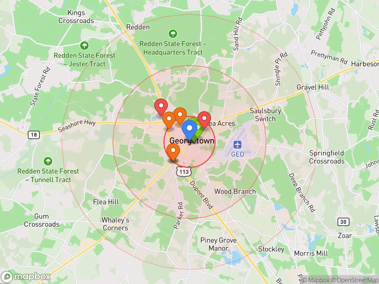 Hood Index scan area