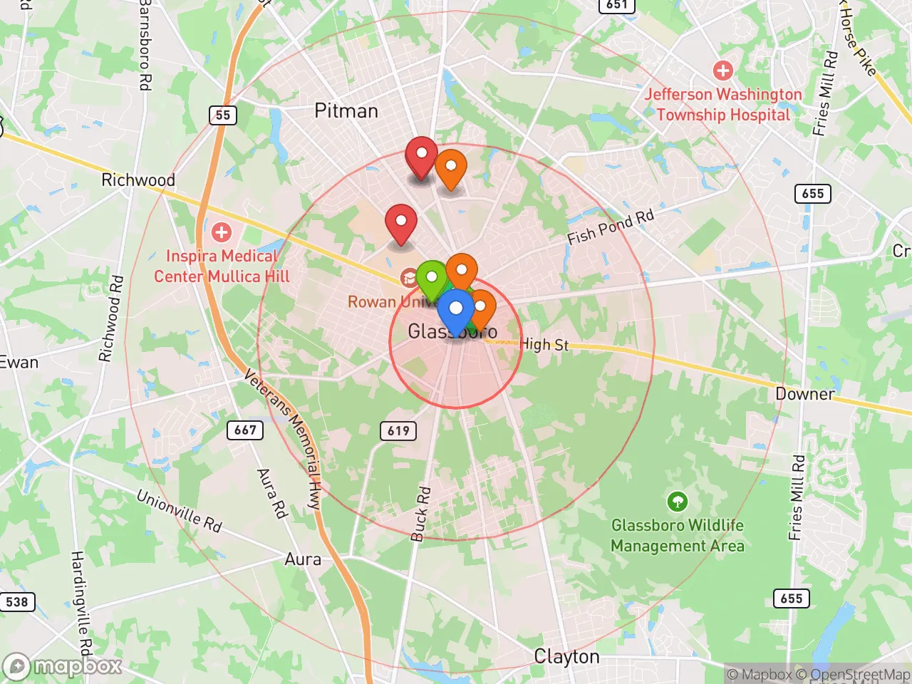 Hood Index scan area