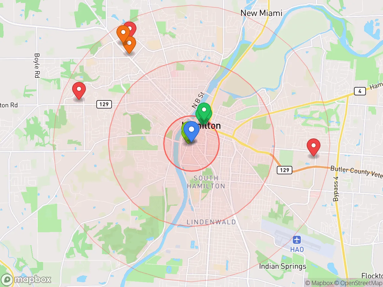 Hood Index scan area