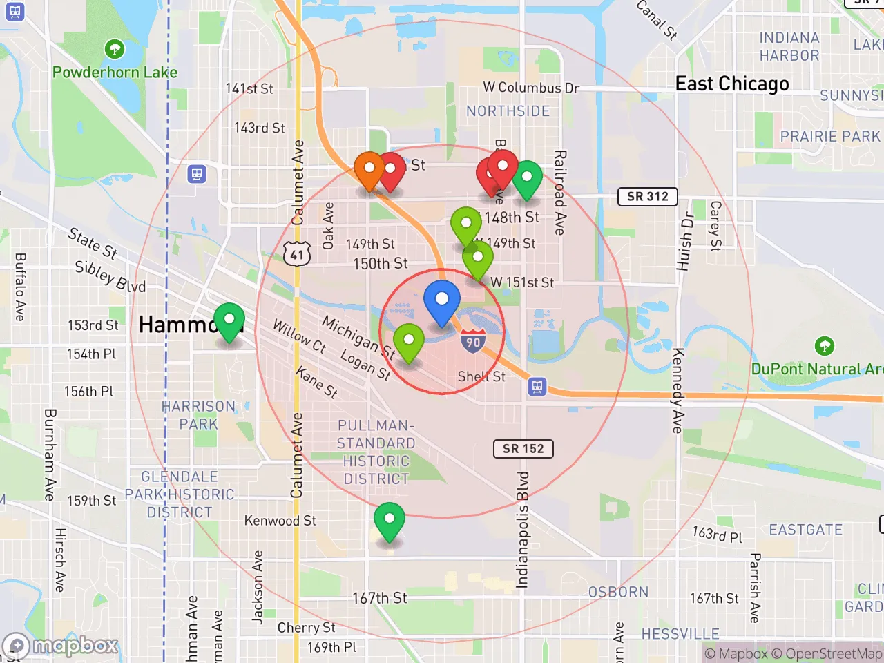 Hood Index scan area