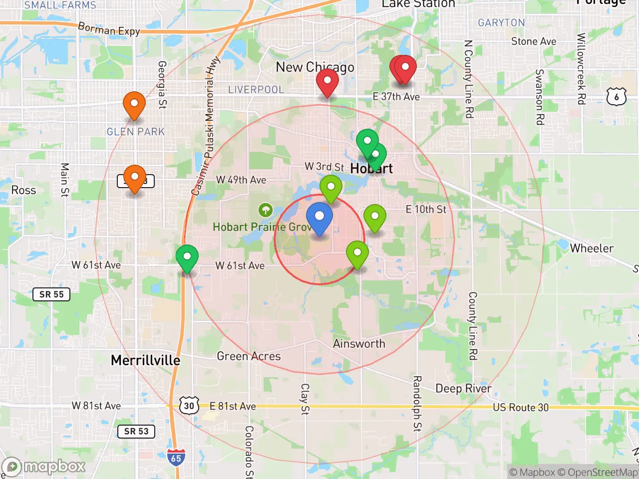 Hood Index scan area