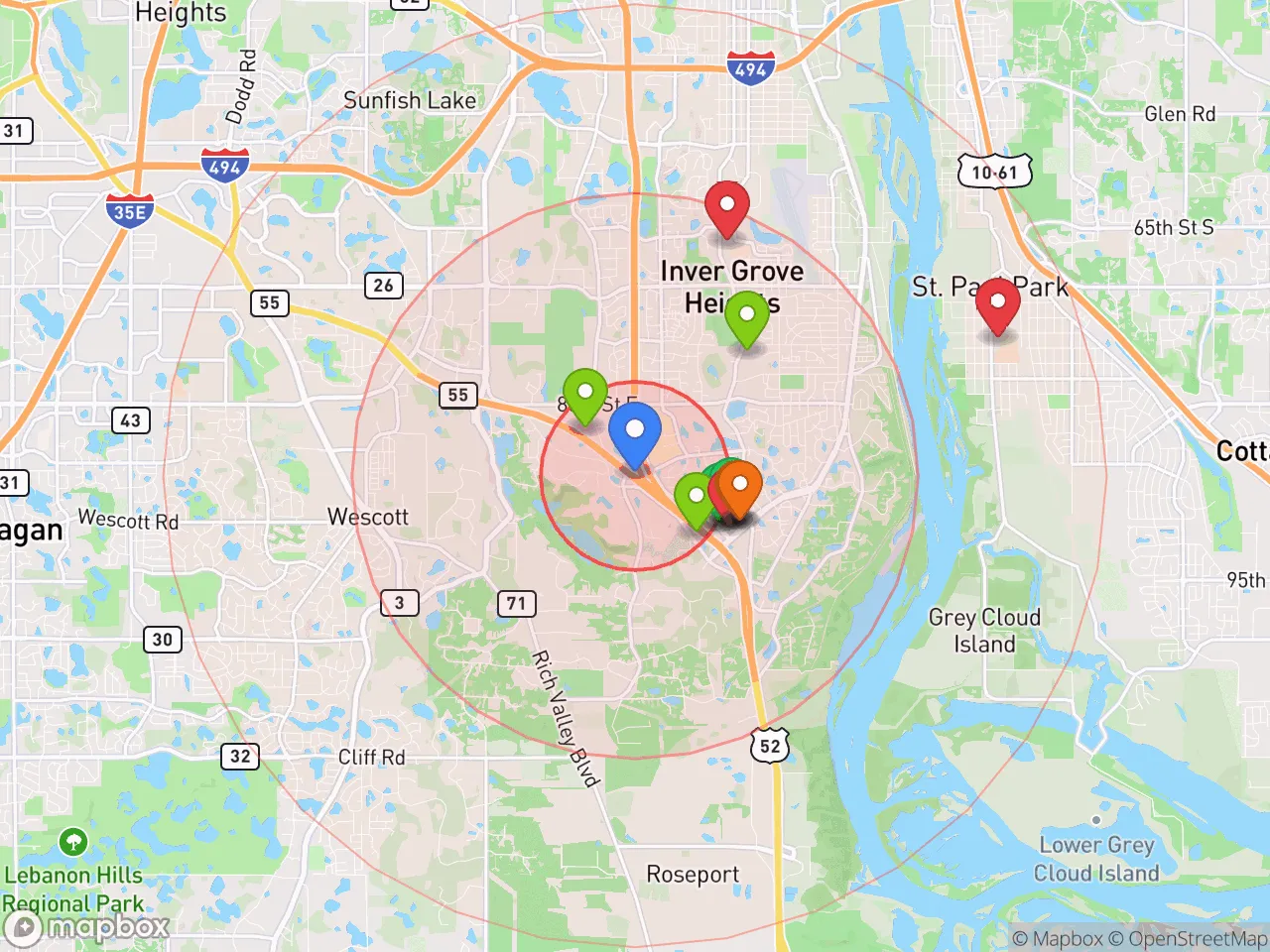 Hood Index scan area