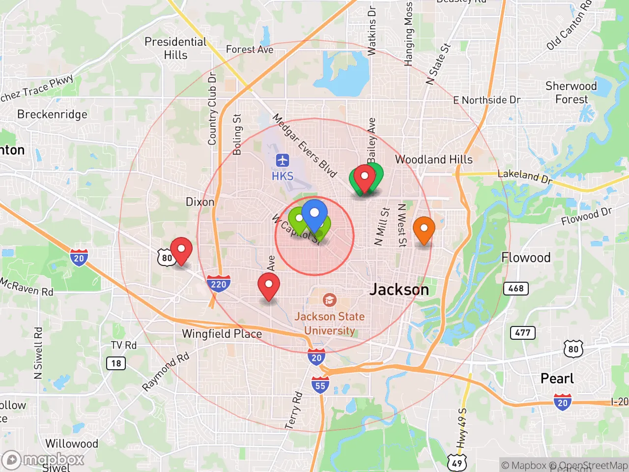 Hood Index scan area