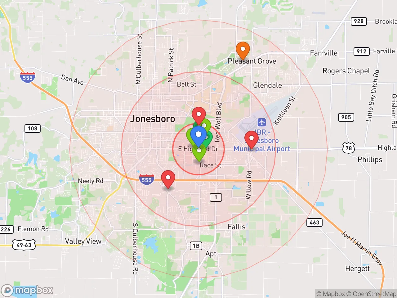 Hood Index scan area