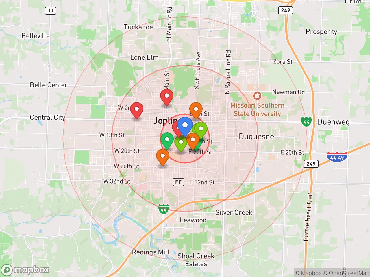Hood Index scan area