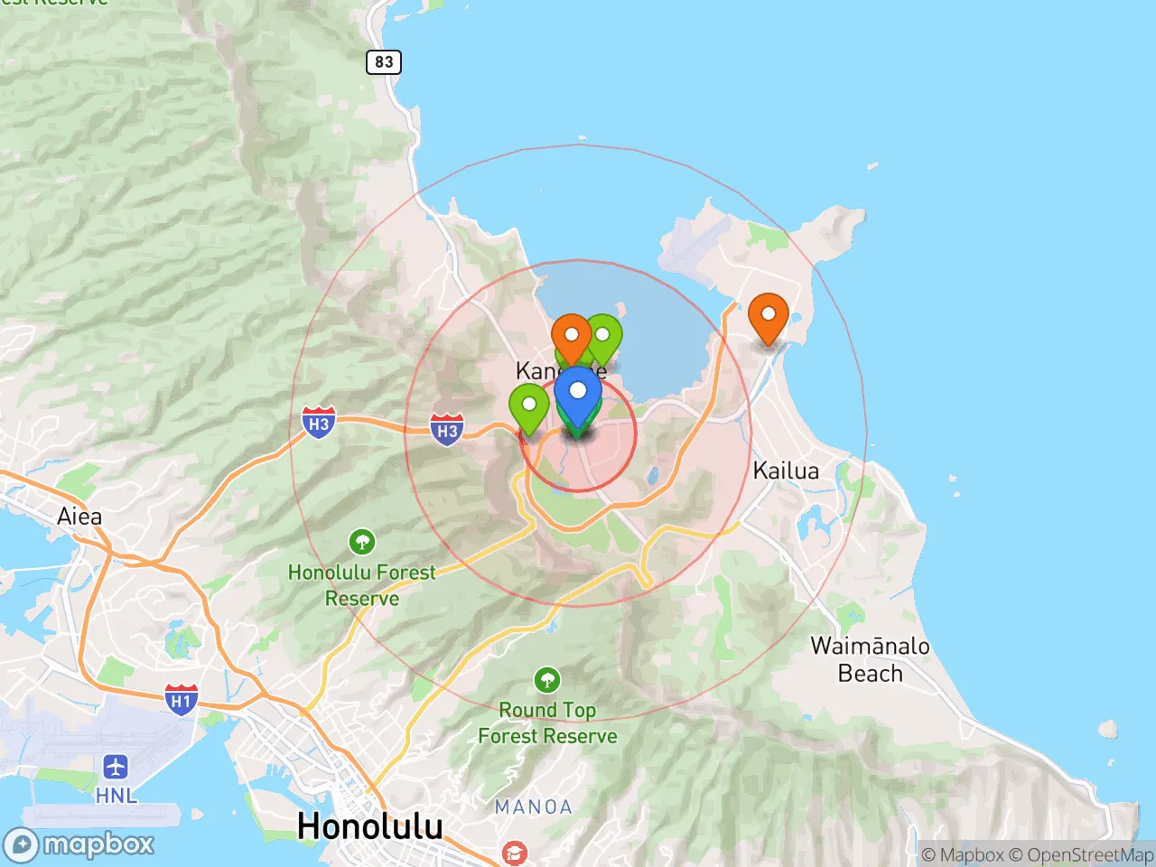 Hood Index scan area