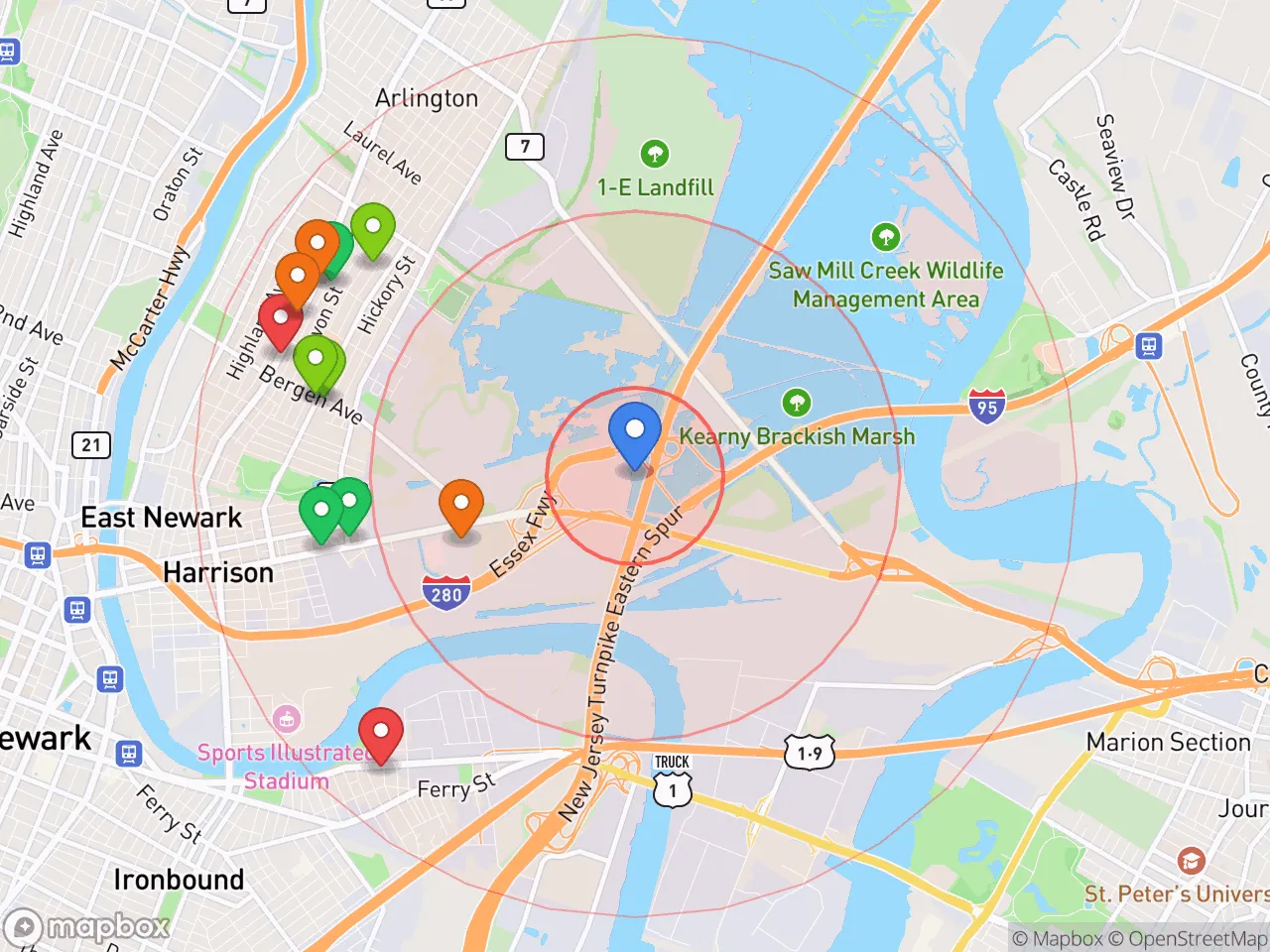 Hood Index scan area