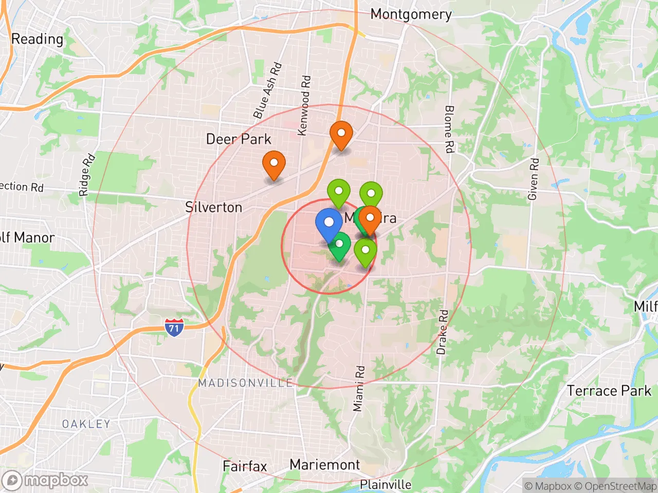 Hood Index scan area