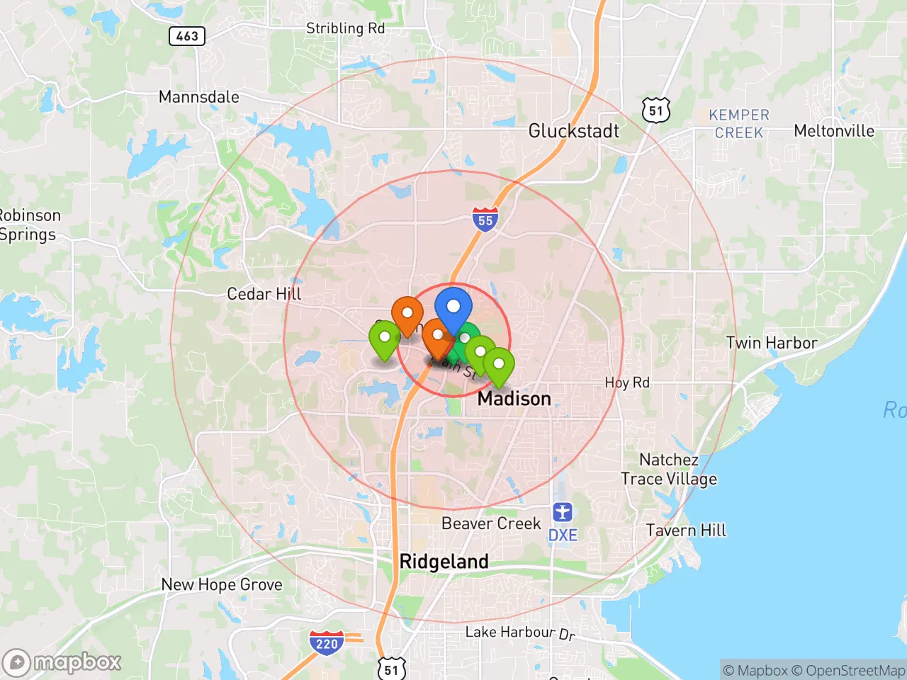 Hood Index scan area
