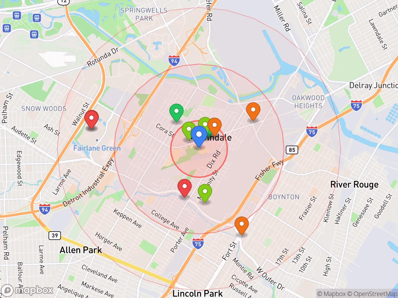Hood Index scan area