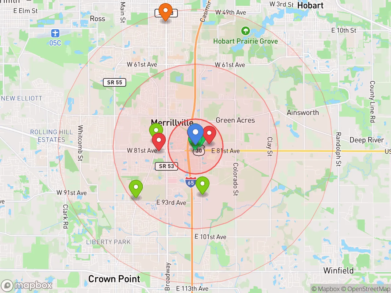 Hood Index scan area
