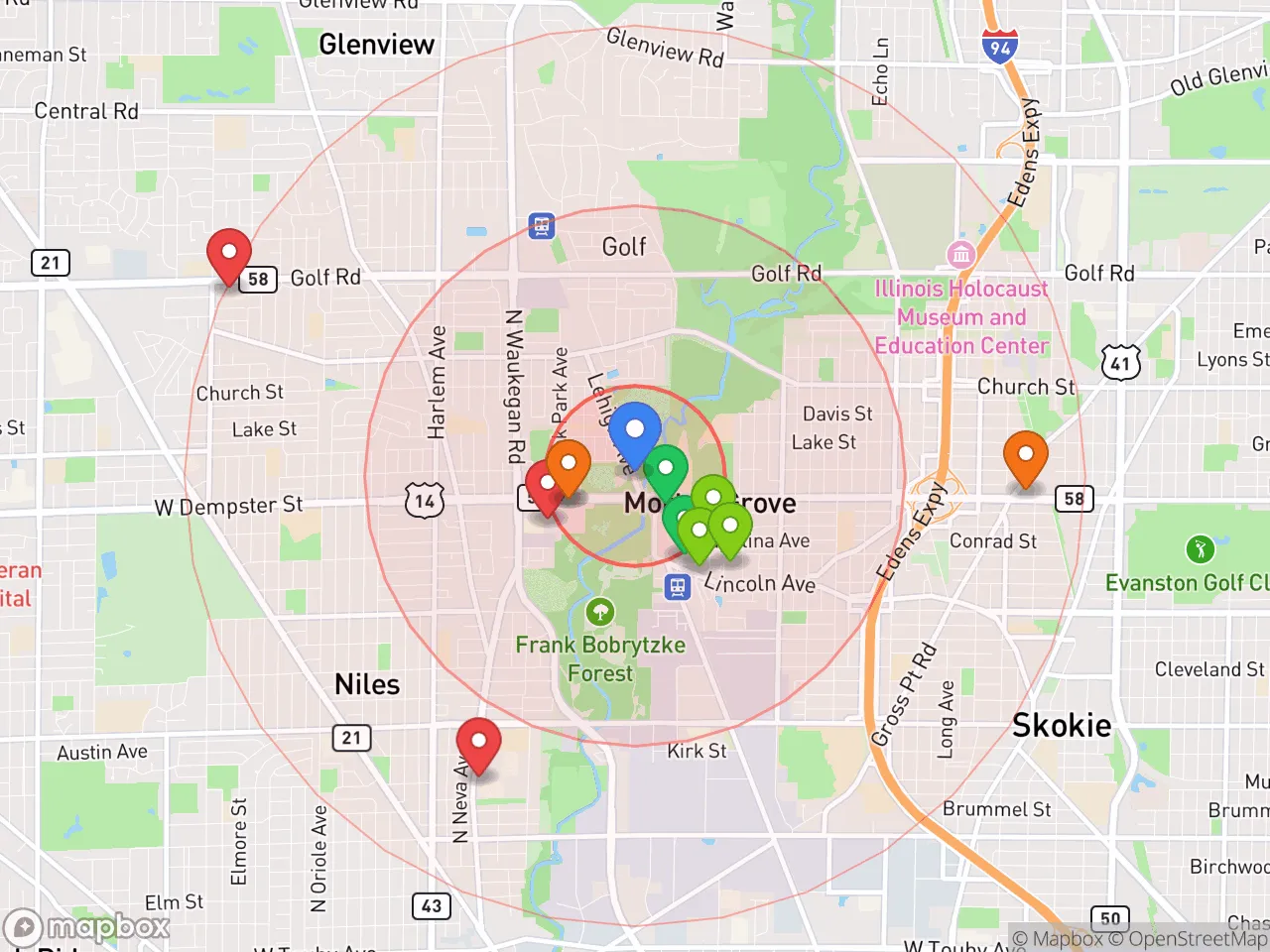 Hood Index scan area