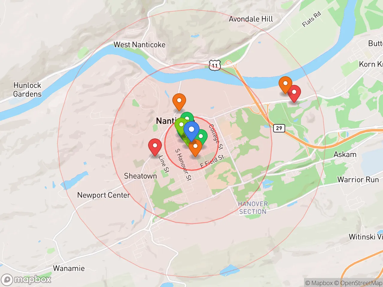 Hood Index scan area