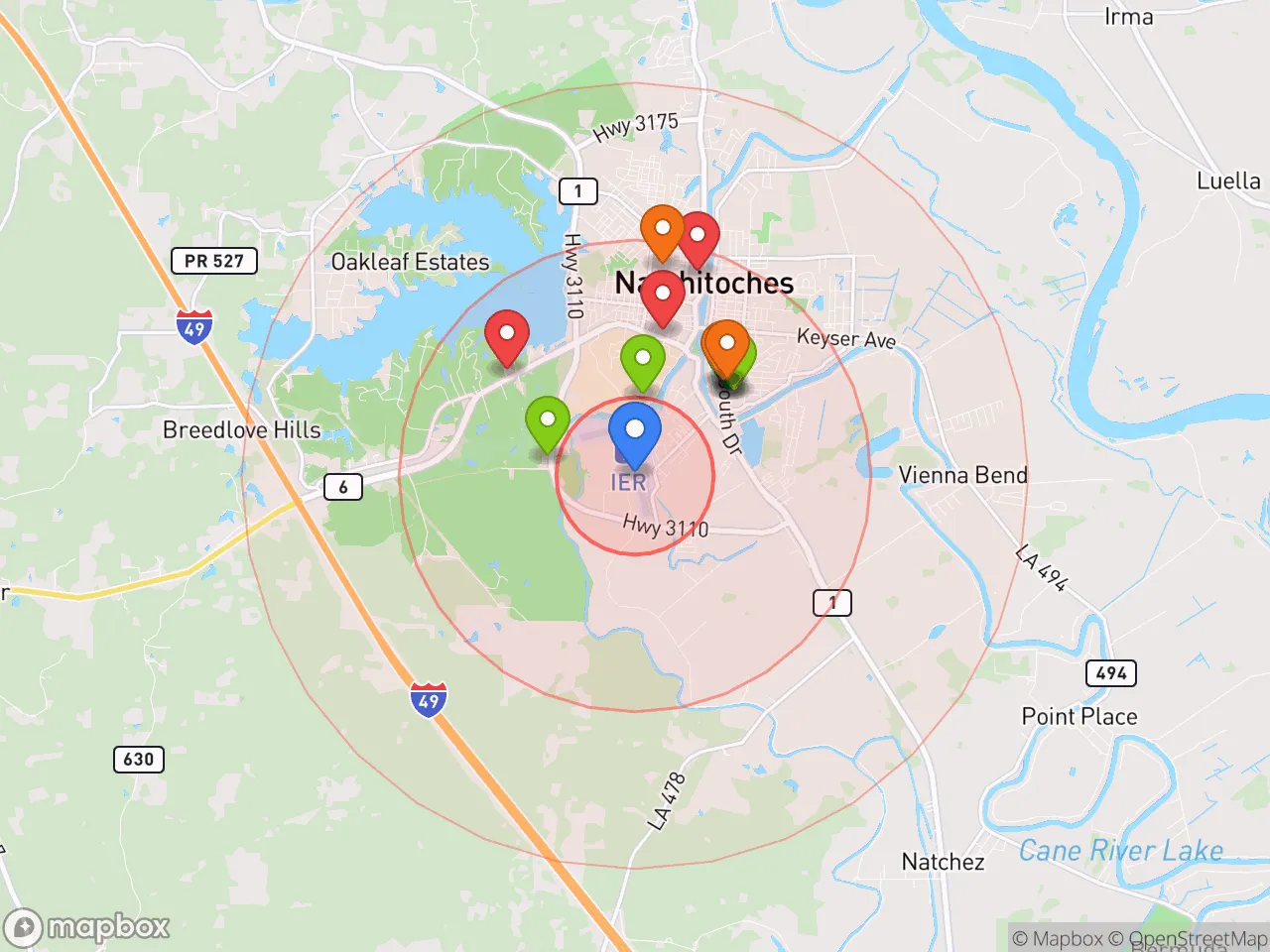 Hood Index scan area