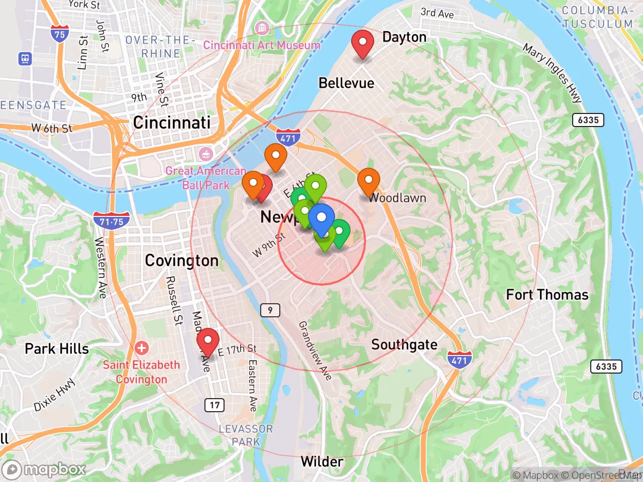 Hood Index scan area