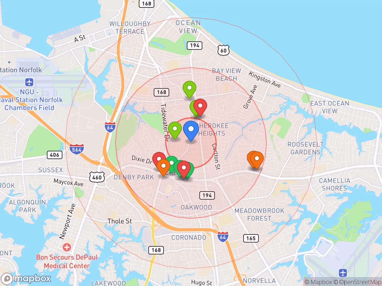 Hood Index scan area