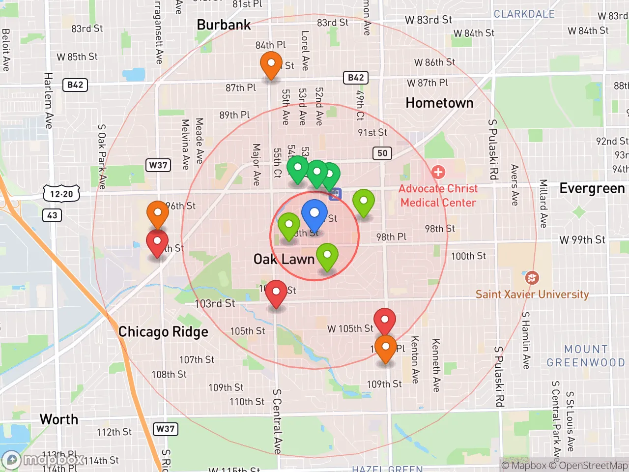Hood Index scan area