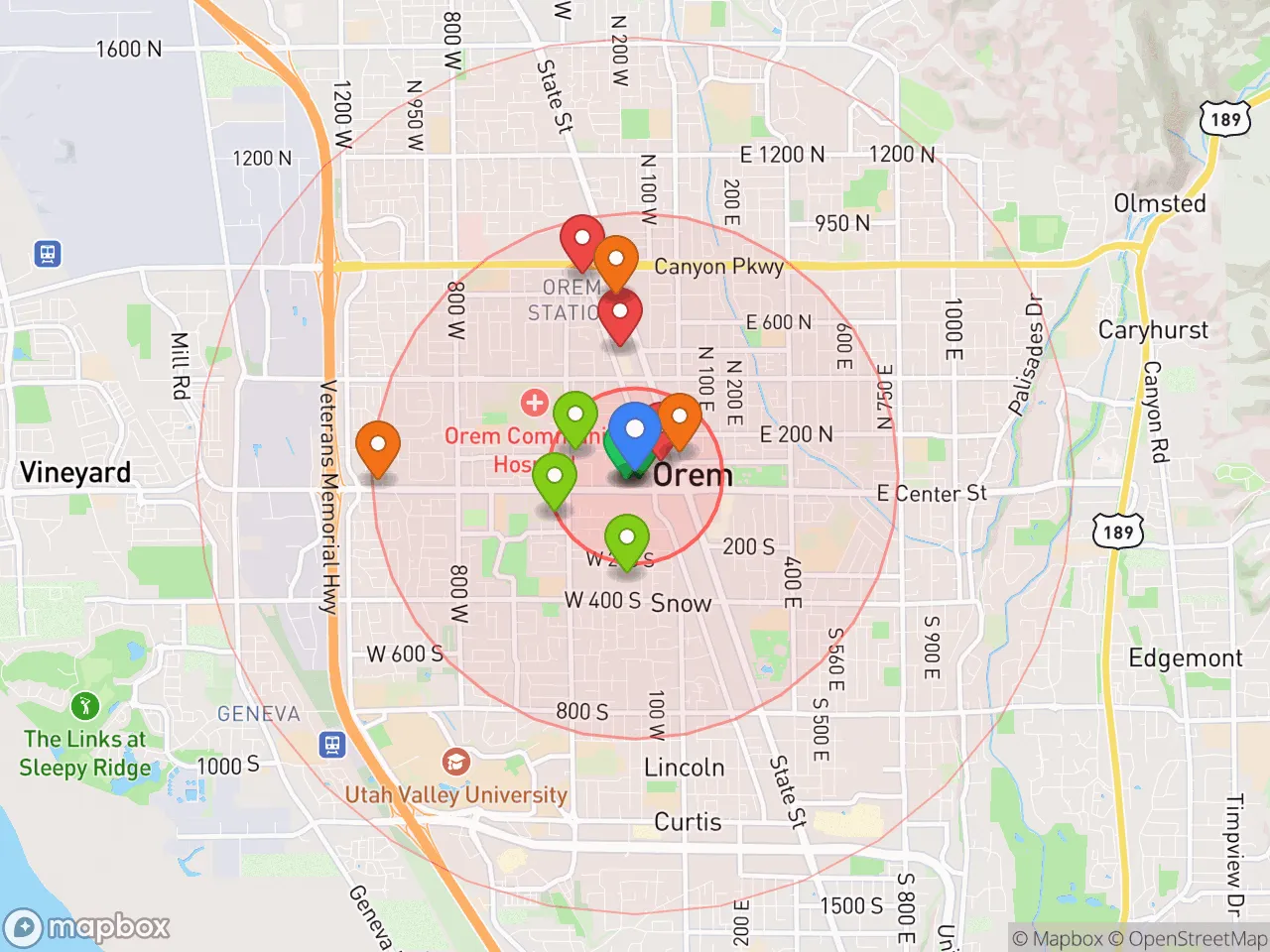Hood Index scan area