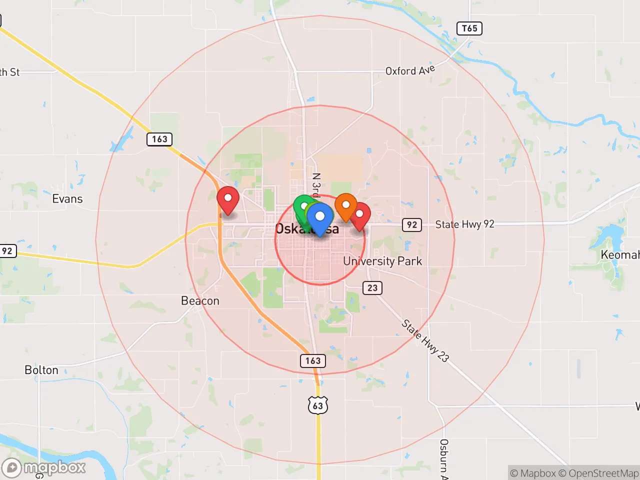 Hood Index scan area
