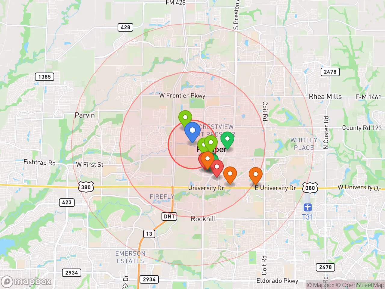 Hood Index scan area