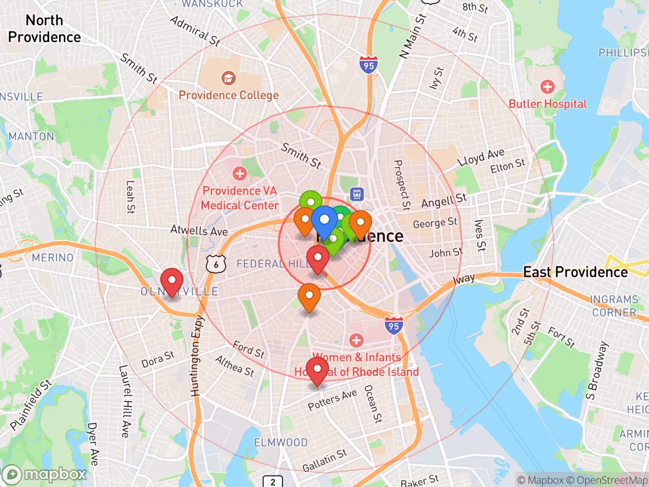 Hood Index scan area