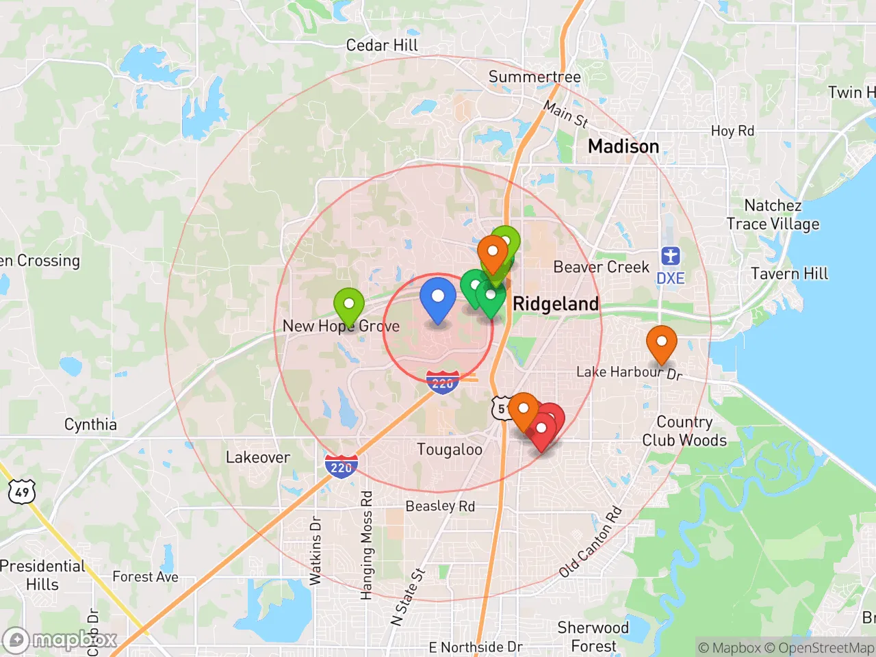 Hood Index scan area